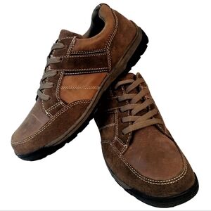 Nunn Bush Men 8½ All terrain Leather Comfort Red Hood Oxford Lace Casual Shoes